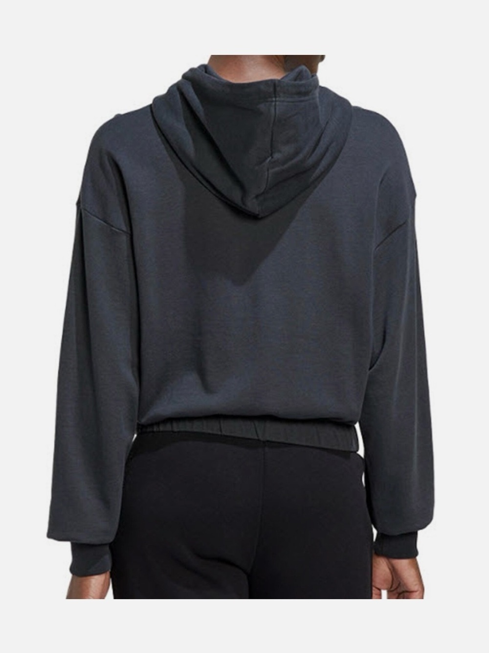 Adidas Grey Cropped Hoodie